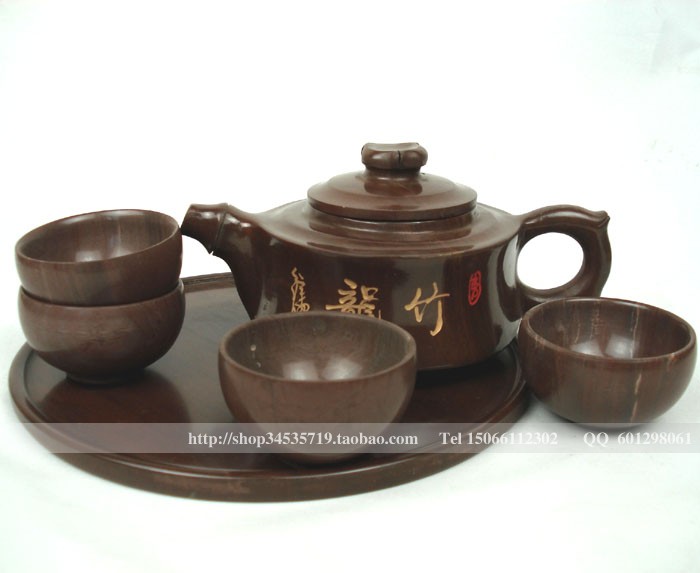 然木鱼石茶具 韵竹茶具礼盒套装 功夫茶具 茶壶 春节礼品