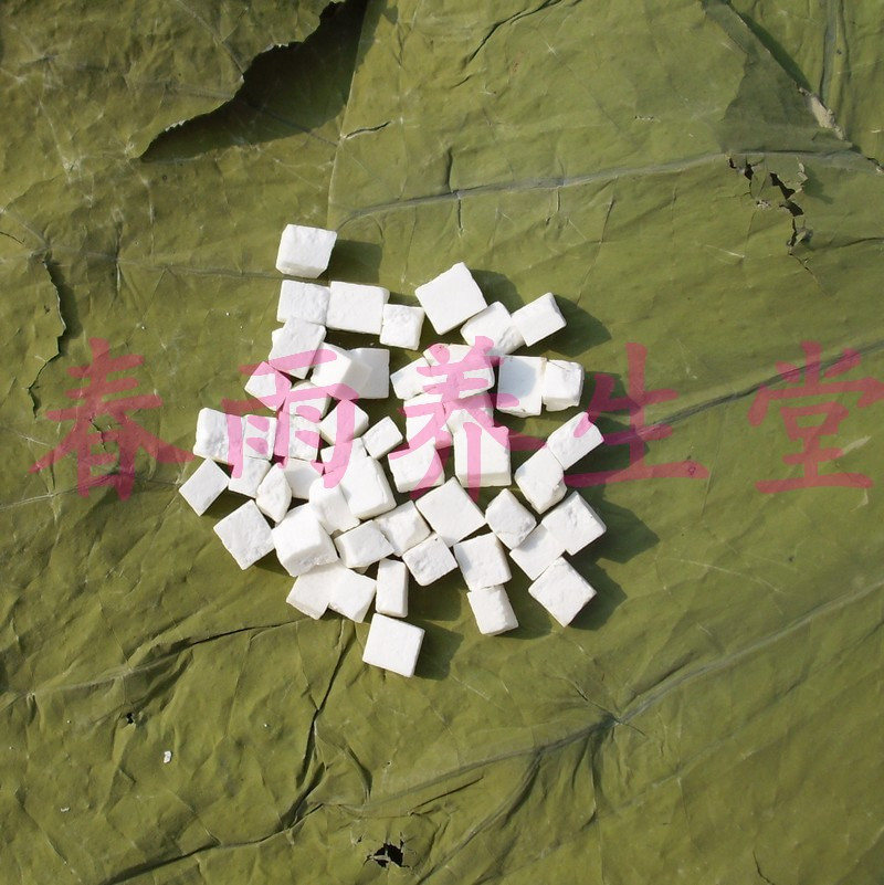 中药材白茯苓丁 云苓丁100克 云苓云芩 有茯神赤茯苓 有茯苓粉