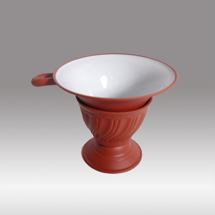 宜兴紫砂 紫砂茶漏器 茶滤架 过滤器2件套 陶瓷茶道配件 茶具
