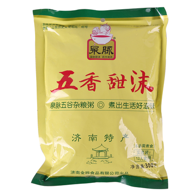 山东济南特产金晔泉脉五香甜沫300g五谷杂粮速食早餐粥汤6袋