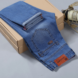 2017春夏季直筒裤子男 韩版青年男士中腰弹力