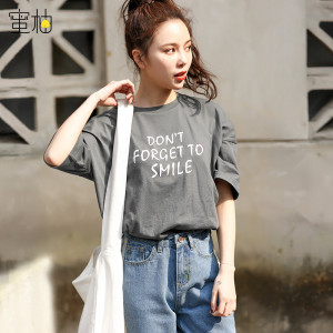 纯棉纯色短袖t恤