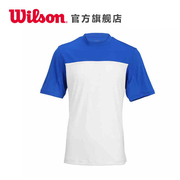 Wilson威尔胜 男款网球圆领衫 网球运动服男短袖上衣