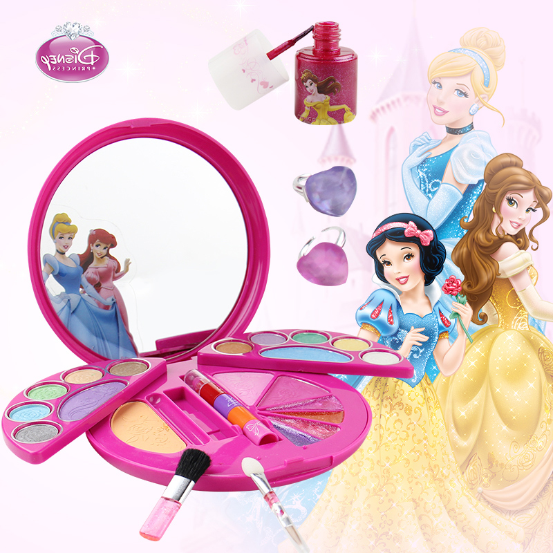 迪士尼公主化妆盒组合套装礼品儿童化妆品女孩玩具眼影彩妆盒送礼
