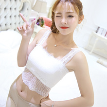 薄夏裹胸 蕾丝抹胸性感女横胸围胸防走光打底内衣文胸吊带背心短款