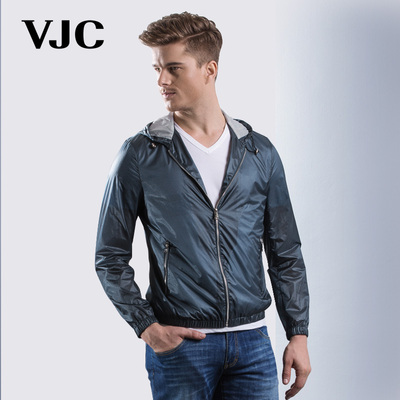 [秋冬钜惠 vjc威杰思 2015春季新品潮流男装时尚连帽男士夹克 休闲