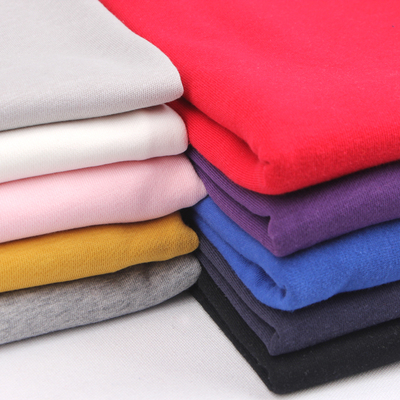 针织单卫衣面料 春秋运动服纯棉布料毛圈布大