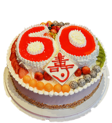 沈阳老人无糖祝寿生日蛋糕六六大顺木糖醇健康实体店配送同城速递