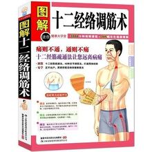 包邮 人体经络穴位速查手册筋柔百病消中国经筋学经络穴位标准图册经络腧穴学图书书籍 图解十二经络调筋术 正版