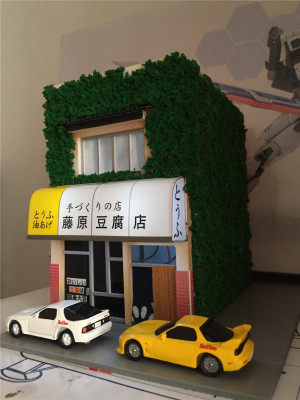 ep元素 藤原豆腐店 拓海 头文字d场景模型ae86 1:43 64