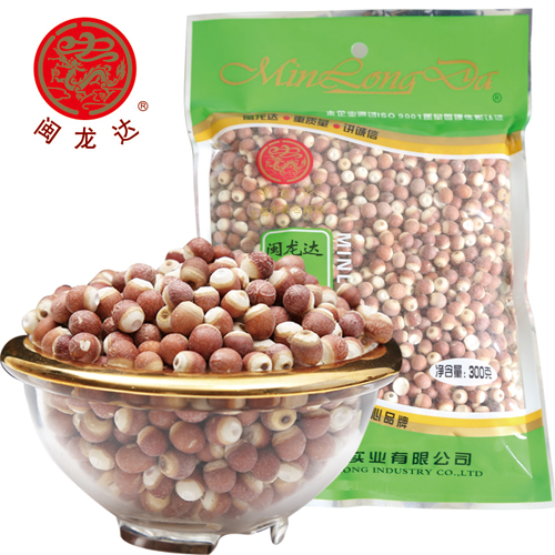 闽龙达红皮圆粒芡实无臭大颗干货鸡头米300g袋装