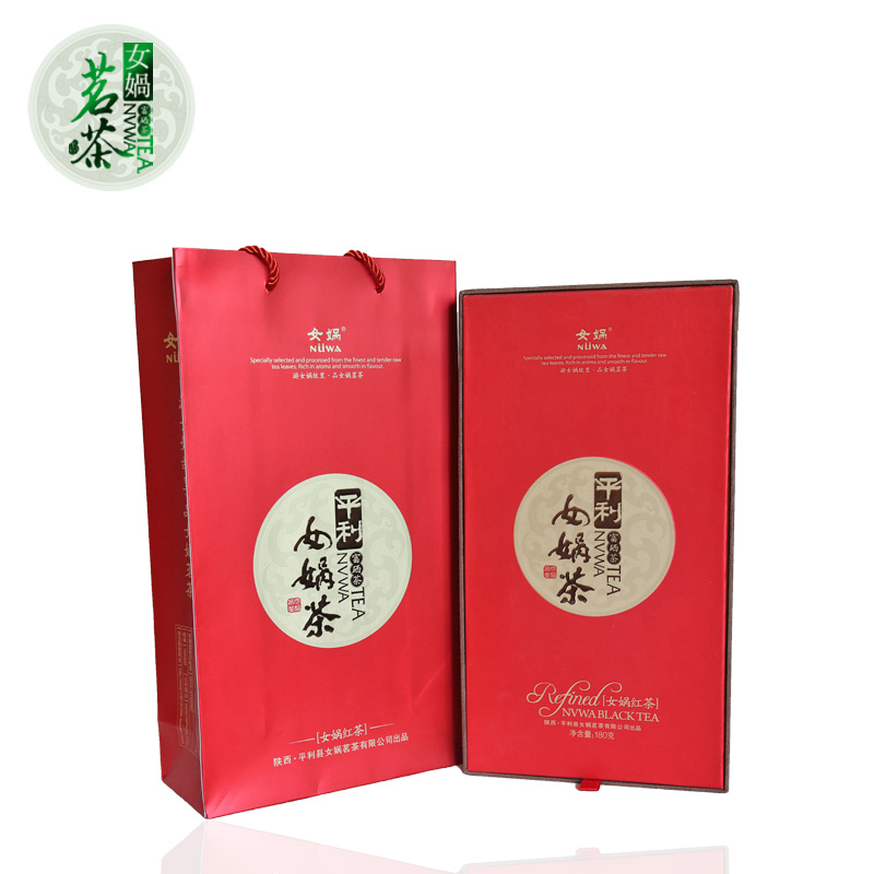 陕西安康平利特级红茶茶叶 正宗平利女娲有机工夫红茶180g礼盒装