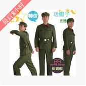 限时打折中老年革命红卫兵摄影军装军绿色加大XXXL演出服舞台时尚