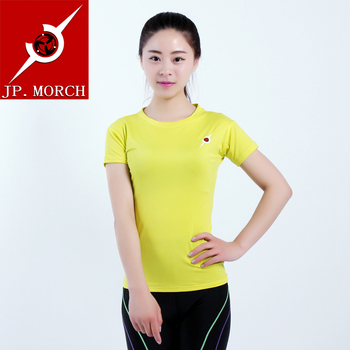 香港jp.morch专业压缩紧身衣 速干紧身短袖 女