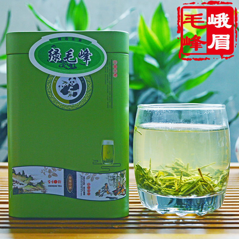 2016新茶毛峰茶叶绿茶特级明前炒青绿茶春茶碧螺春四川峨眉山包邮