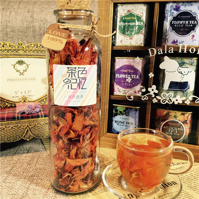 百合花茶 清热 生津 安神助眠 50克 瓶装