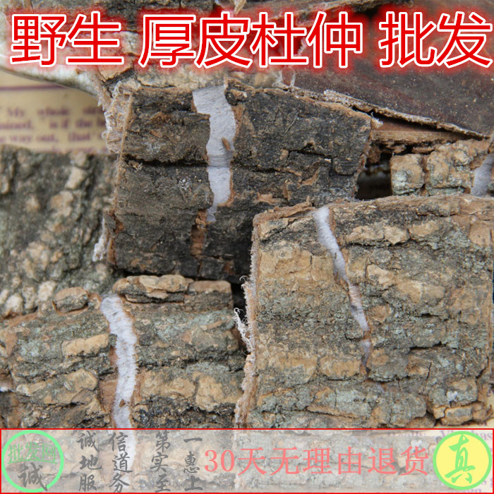 野生杜仲 皮厚皮 老杜仲 500克包邮正品 免费磨粉