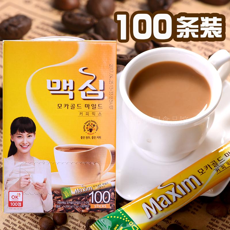 韩国麦馨白金咖啡100条礼盒进口韩国咖啡Ma