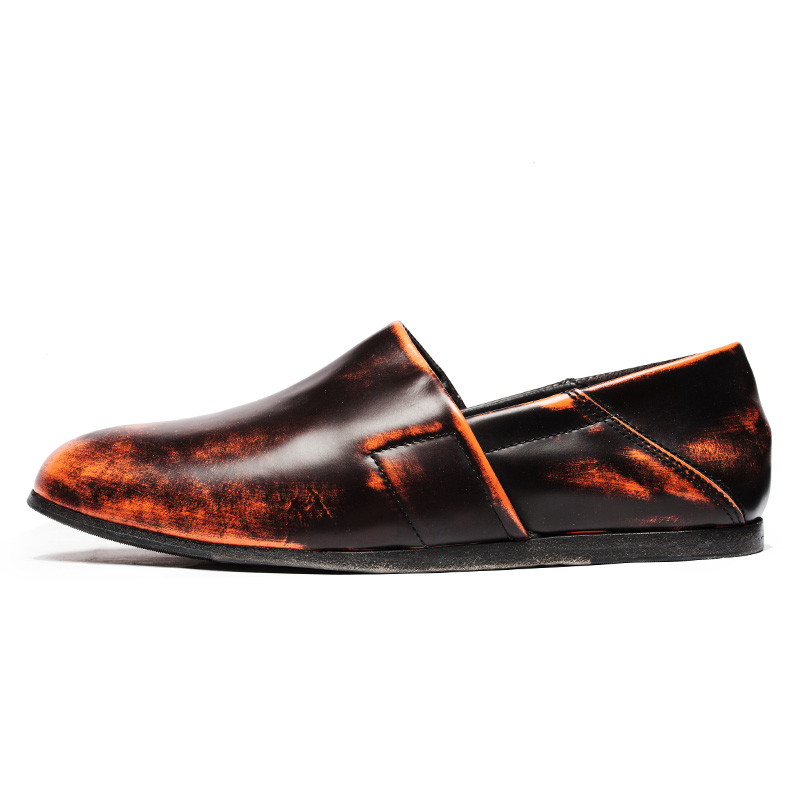 O·X·S意大利原装进口复古女鞋 手工擦色做