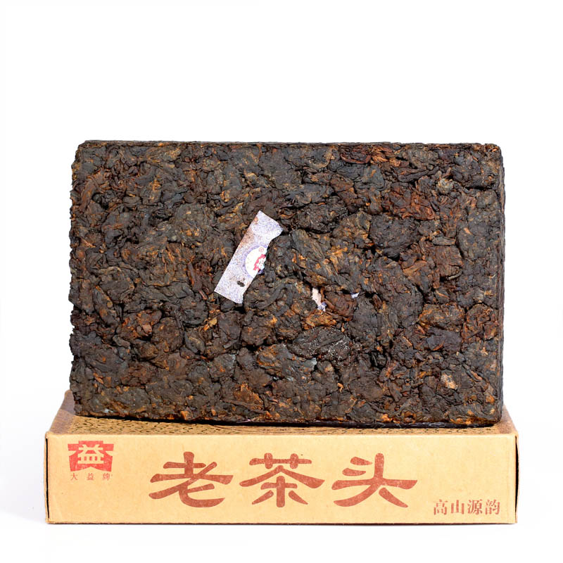 大益普洱茶 熟茶 2011年 老茶头 熟砖 101批 250克 勐海茶厂