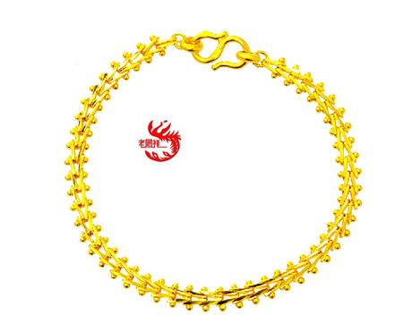 <em>淘宝网</em>购物-老凤祥黄金999足金<em>女士</em>鱼骨<em>手链</em> 