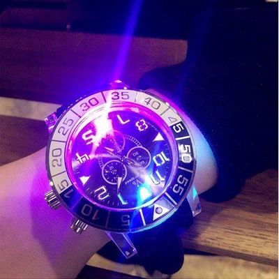 韩国炫酷超强夜光手表时尚大表盘原宿学生男女