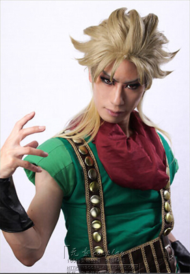 元素动漫 jojo的奇妙冒险 迪奥·布兰度 初代jojo cos动漫假发
