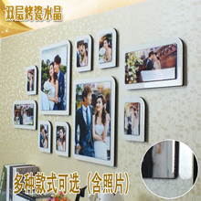 影楼照片墙烤瓷大韩水晶客厅卧室大相框墙高档组合婚纱照放大挂墙