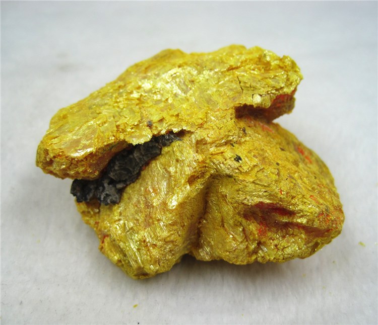 雌黄原石 三硫化二砷雄黄石之家矿体标本摆件 Orpiment 9302