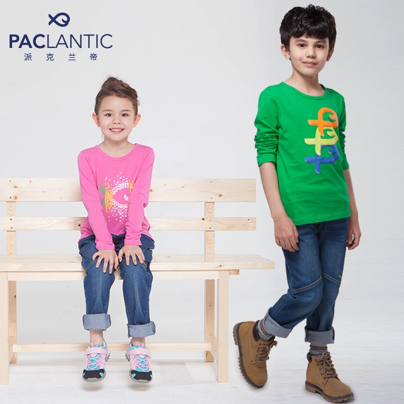 派克兰帝Paclantic童装 男女童LOGO系列圆领长袖T恤 2015专柜同款