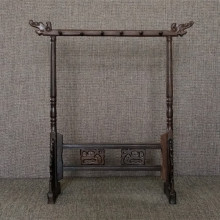毛笔架笔挂 龙头12挂 文房四宝书法国画用品鸡翅实木制品特价
