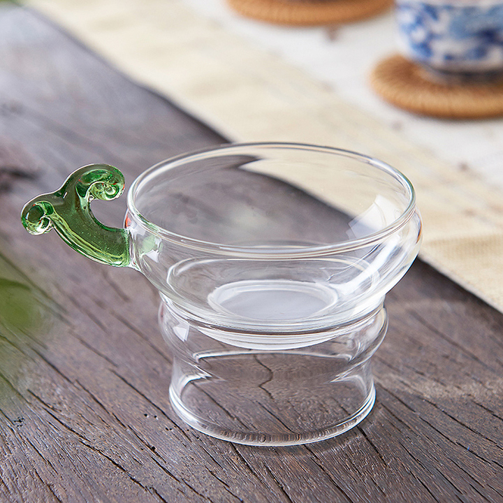 茶具茶道配件汉唐玻璃茶滤 耐高温茶漏茶具茶叶滤茶器创意功夫