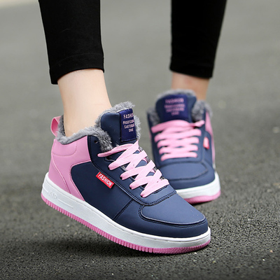 冬季儿童棉鞋10男童休闲运动鞋12男孩加绒童