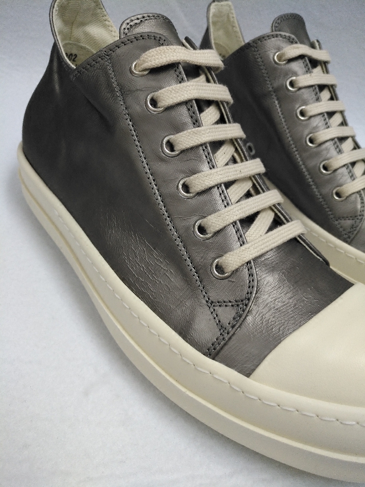 rick owens 2017新款low sneaks男士低帮个性休闲鞋 du17s5802cup