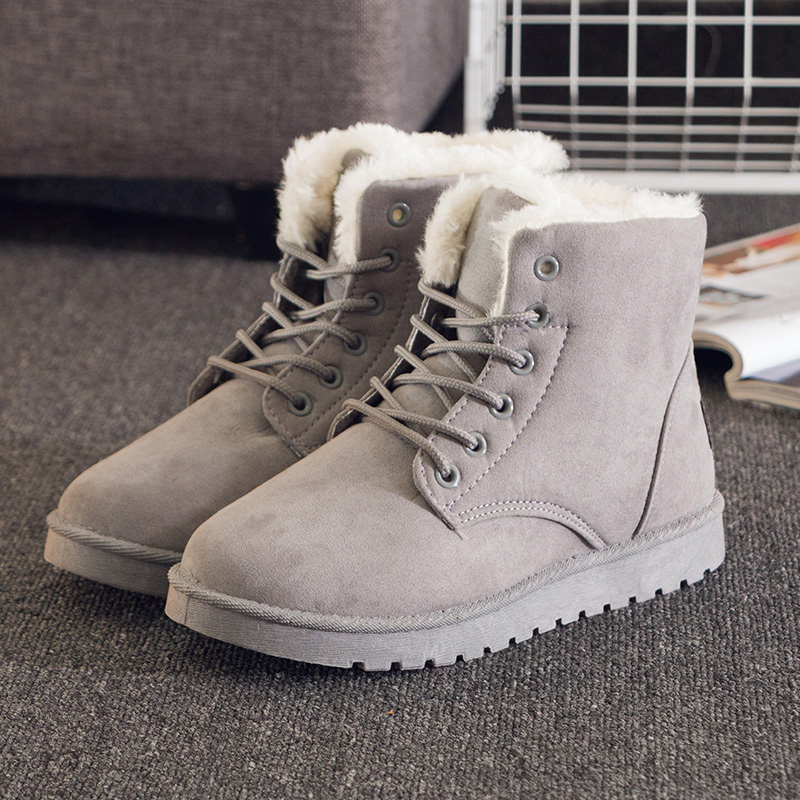 正品[女士雪地靴防水的]女士防水雪地靴新款评