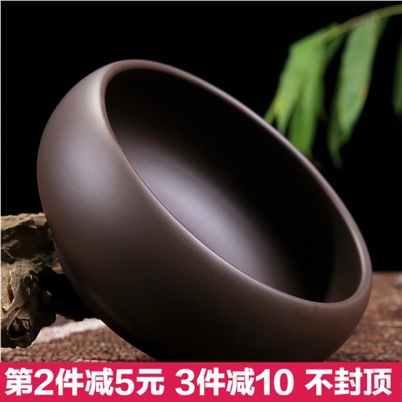紫砂茶洗 大号功夫陶瓷盆栽洗碗茶道配件笔洗杯洗烟灰缸宜兴茶具