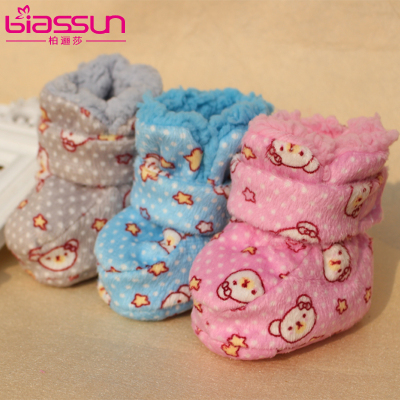 婴儿棉鞋0-3-6-12个月宝宝学步鞋子春秋冬季0