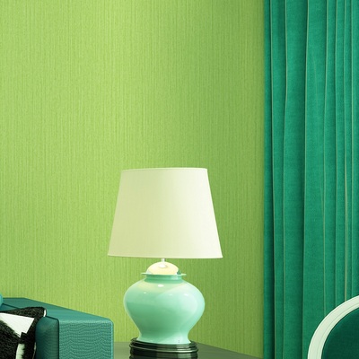 简约纯色素色竖条纹壁纸 青草绿抹茶绿纯绿色 客厅卧室背景墙纸