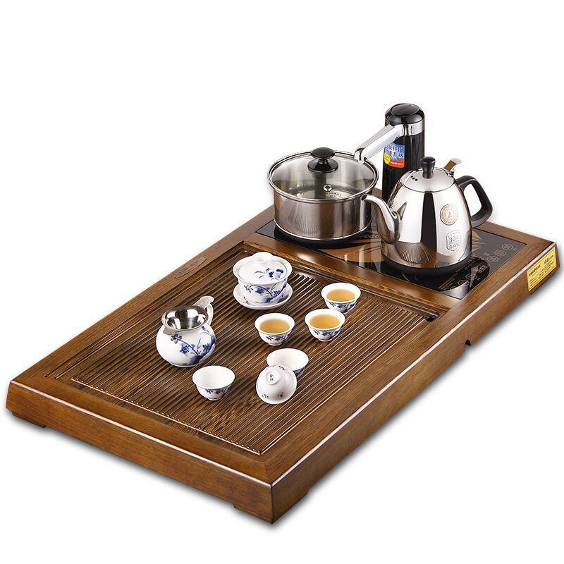 KAMJOVE/金灶R-560鸡翅木实木茶盘木雕泡茶机茶海套装整套茶具