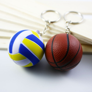 体育运动纪念品 迷你足球篮球排球棒球模型钥