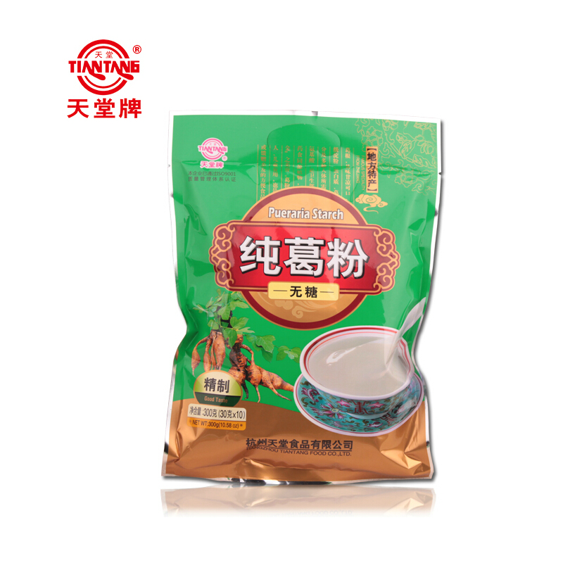 天堂牌无糖葛根粉粉粉300g/袋正宗葛粉品牌保障纯葛根粉无糖包邮