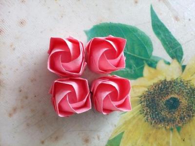 单朵川崎折纸玫瑰花头成品/纸花 生日创意礼物礼品 满百包邮