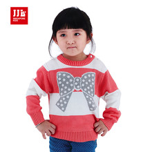 季季乐童装正品2014秋季冬新款圆领女宝宝毛衣 女童毛衣PQM4085