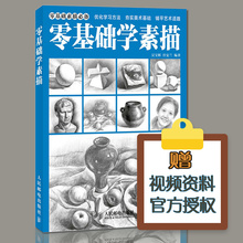 静物 石膏像与人物头素描初学书籍素描基础入门素描书 石膏几何体 赠视频教程 素描基础教程书籍 零基础学素描教程书