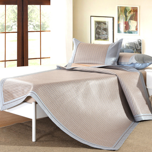 加厚天然竹冰丝席三件套