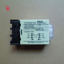 断电延时时间继电器二开二闭AC220V 带底座 DC12V银点 ST3PF