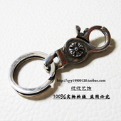 原版复刻个性复古权志龙同款十字花925纯银泰银男女钥匙扣包挂件