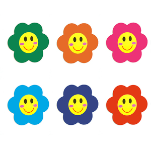 磁性花朵笑脸磁贴 可爱小红花冰箱贴 班级评比用 笑脸花3/5cm