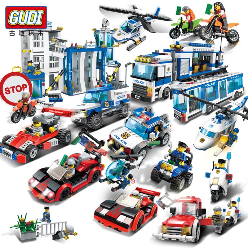 正品[警察积木玩具]乐高积木玩具警察局评测 乐高积木警察抓小偷图片_惠惠购物