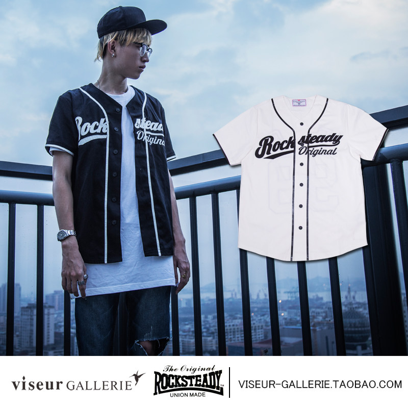 季男装新款棒球服 ROCK STEADY <em>男士开衫</em>字
